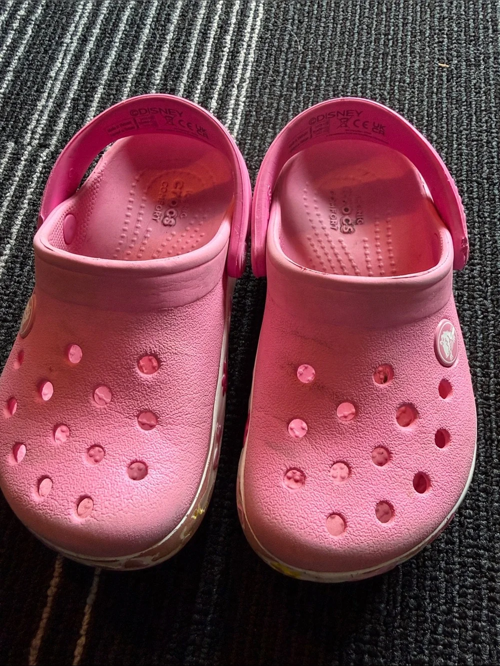 CROCS Disney Mini Mouse Kids' Lightweight Pink Slip-On Sandals